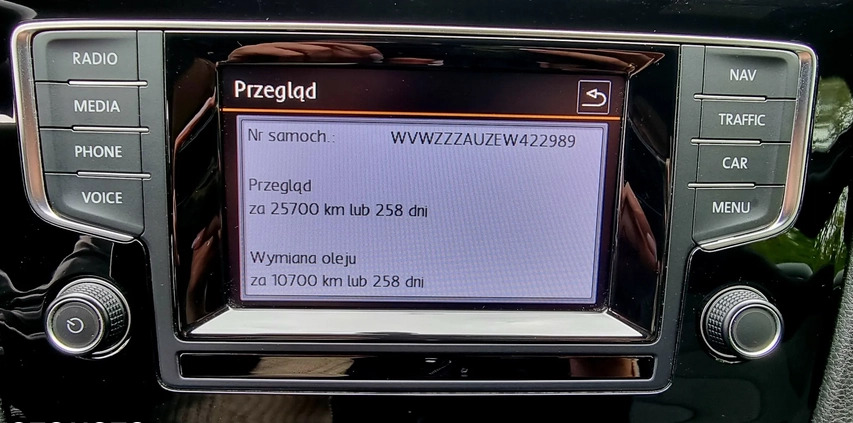 Volkswagen Golf cena 11500 przebieg: 170000, rok produkcji 2015 z Białystok małe 466